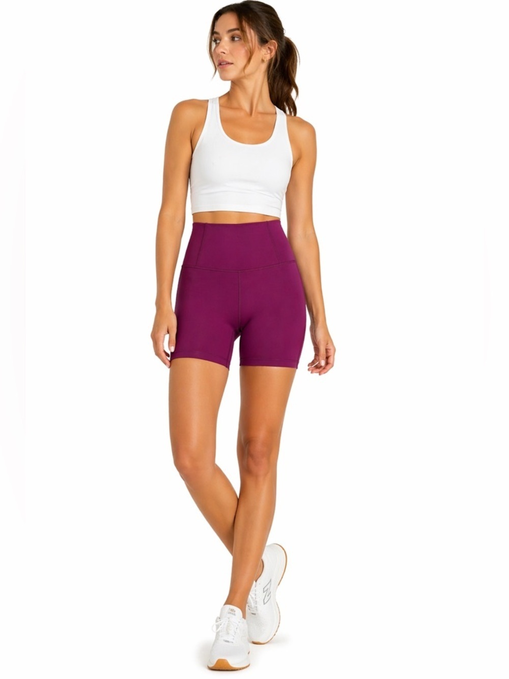 Free People Movement Mulberry High Rise Biker Shorts L NWT Athletic